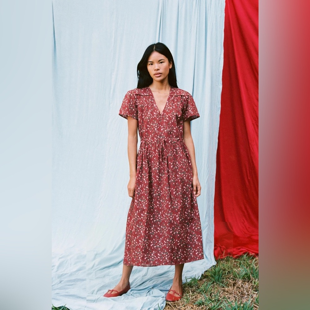 NWT Christy Dawn the Dawn Dress in Rouge Rosette Size XS